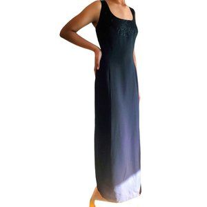 Vintage Daymor Couture by C.Mercedes Ferreira Black Scooped Column Gown + Jacket